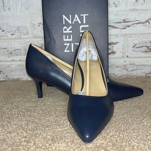 Naturalizer Allison Pointed Toe Heels Inky Navy sz 9.5